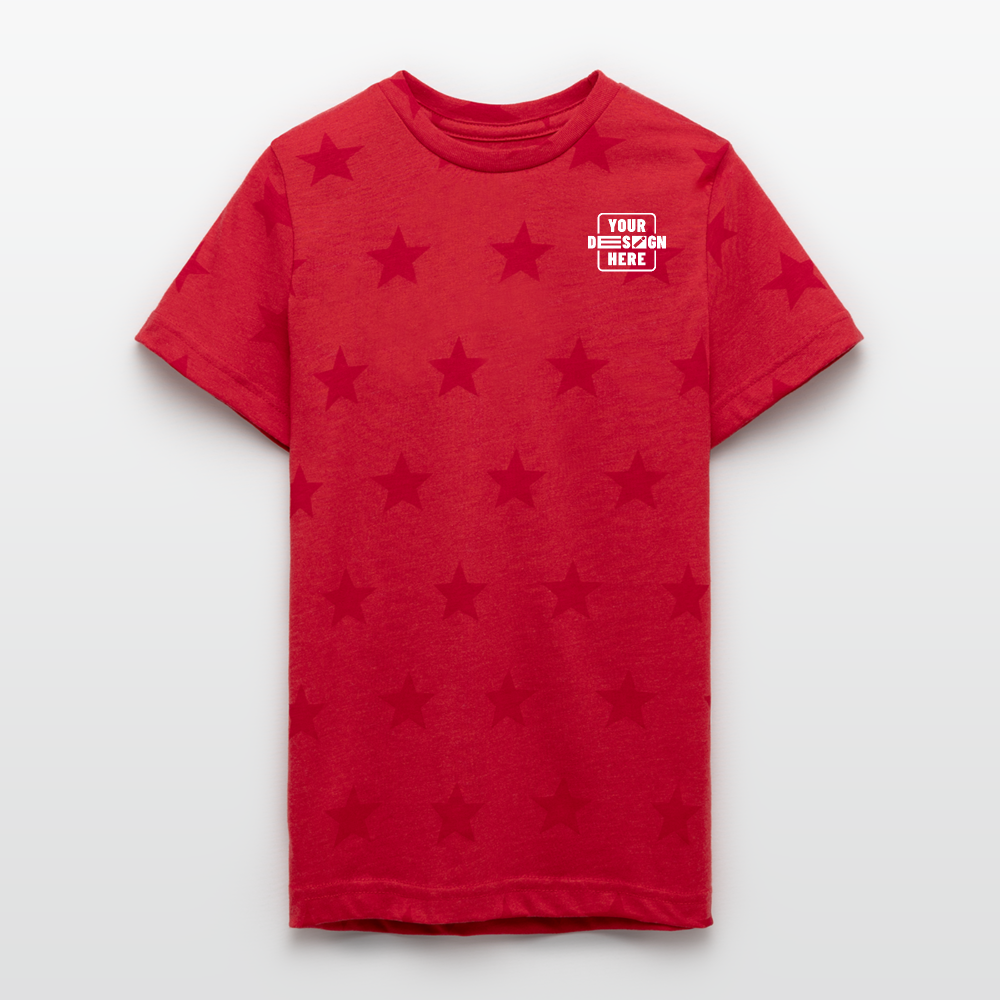 CATALOG Kid's 5 Star Print T-Shirt - red star