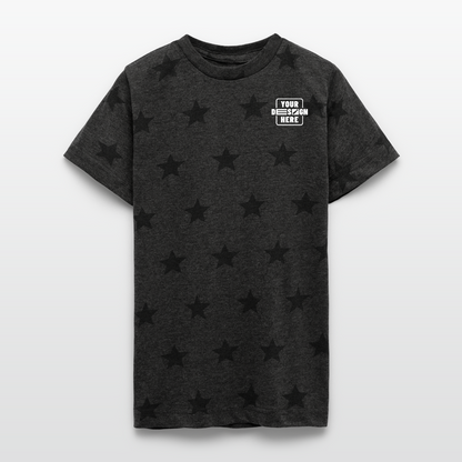 CATALOG Kid's 5 Star Print T-Shirt - charcoal star 