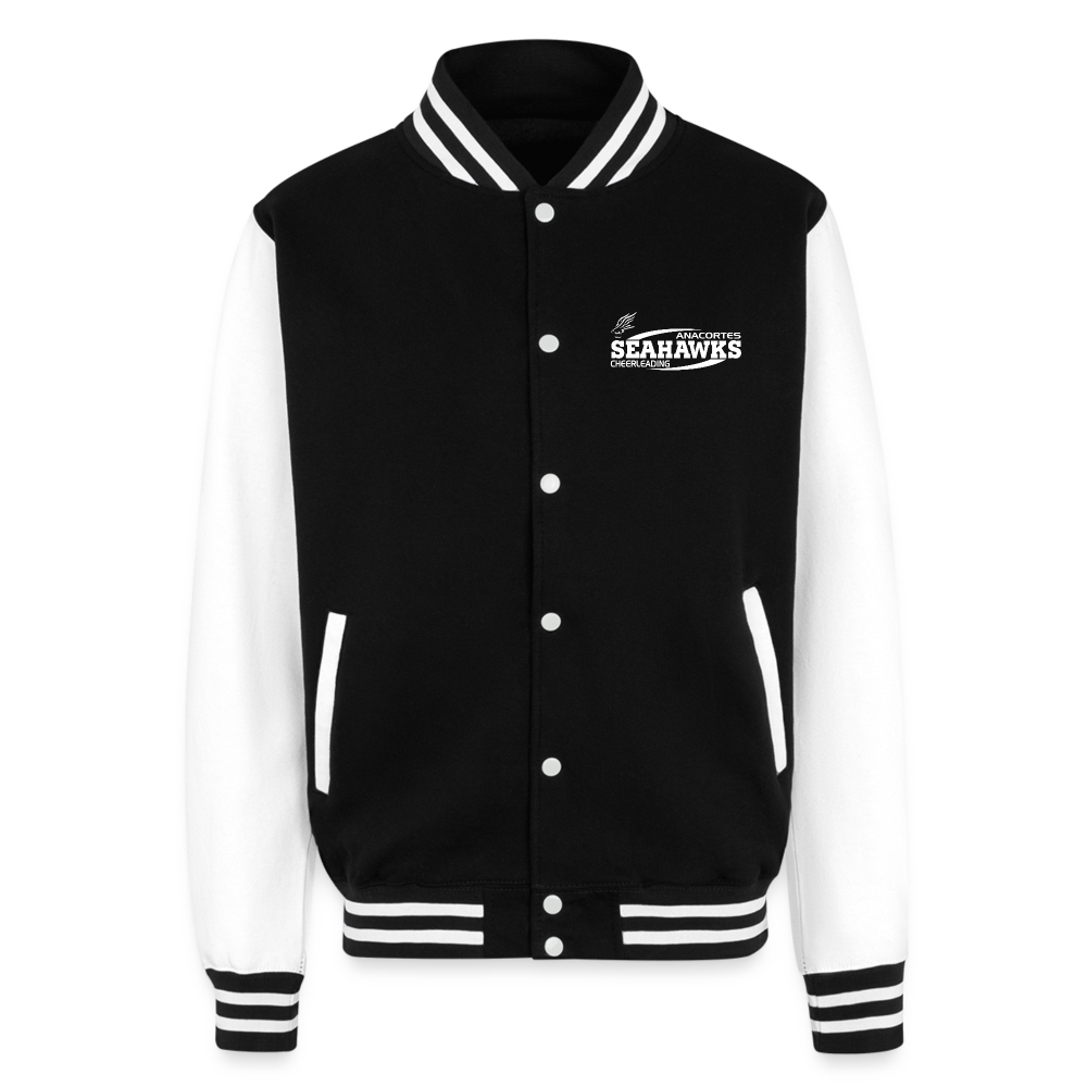 SEAHAWKS CHEERLEADING  Letterman Jacket - black/white
