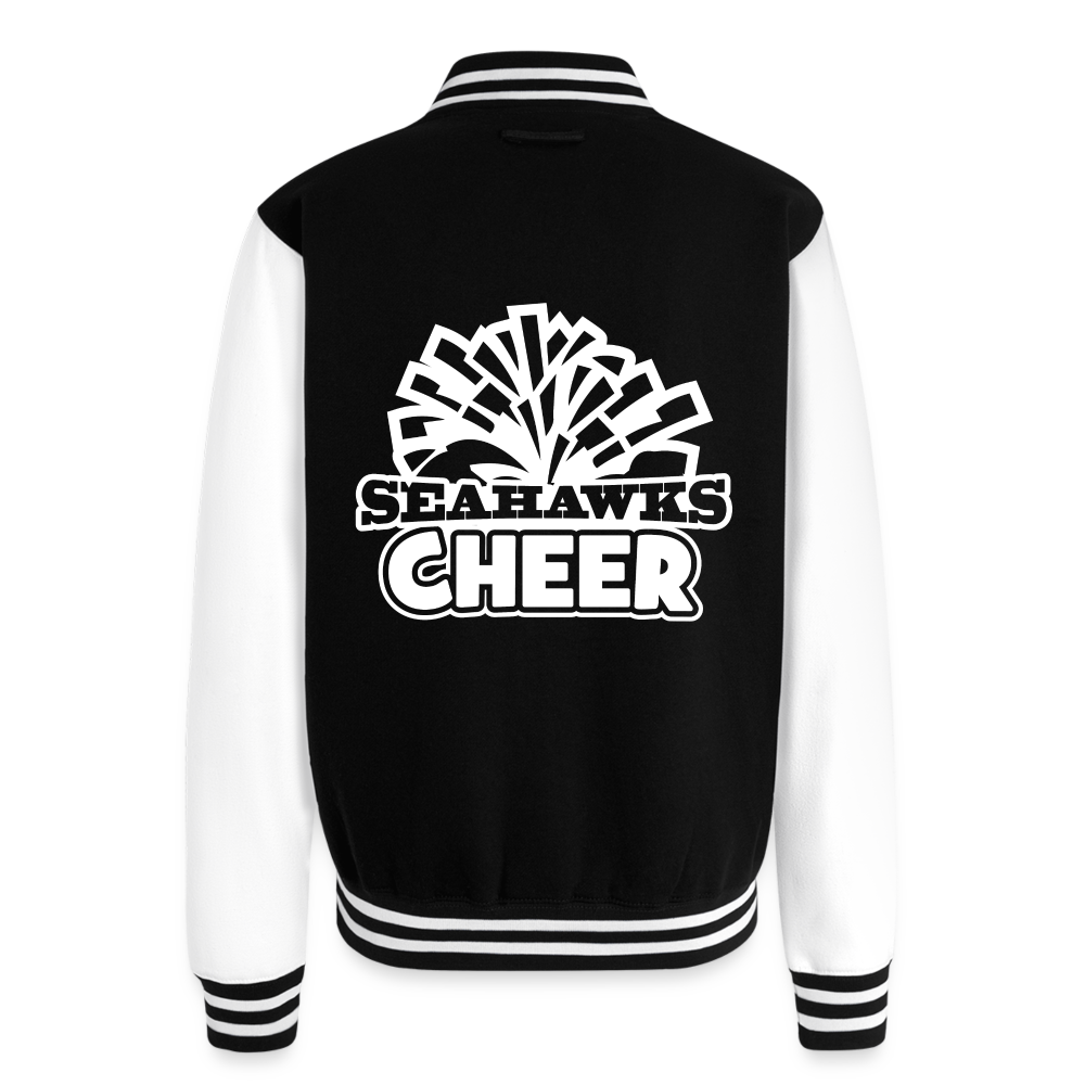 SEAHAWKS CHEER Letterman Jacket - black/white