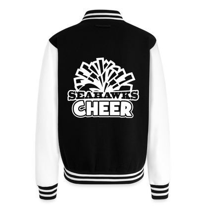 SEAHAWKS CHEER Letterman Jacket - black/white