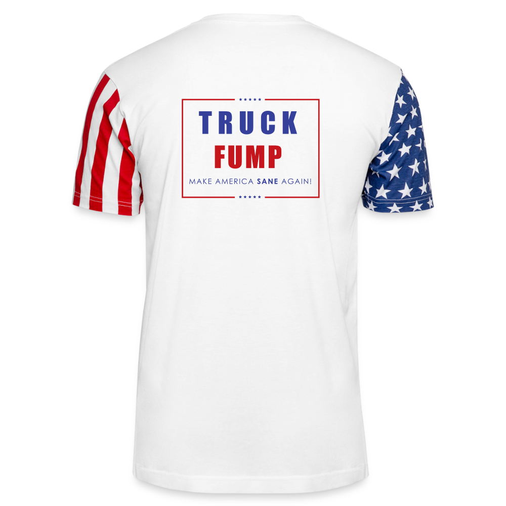 TRUCK FUMP Adult Stars & Stripes T-Shirt - white