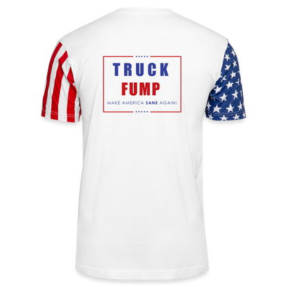 TRUCK FUMP Adult Stars & Stripes T-Shirt - white