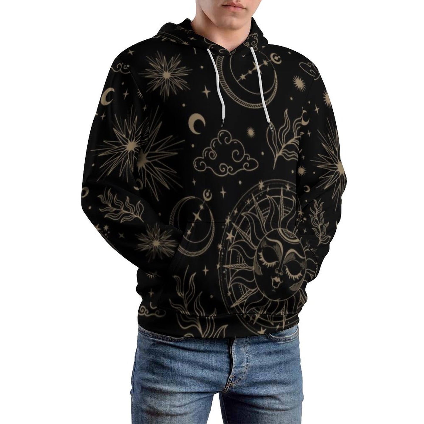 230gsm Men's Cool Hoodie with Double-layer Cap (All-Over Printing)