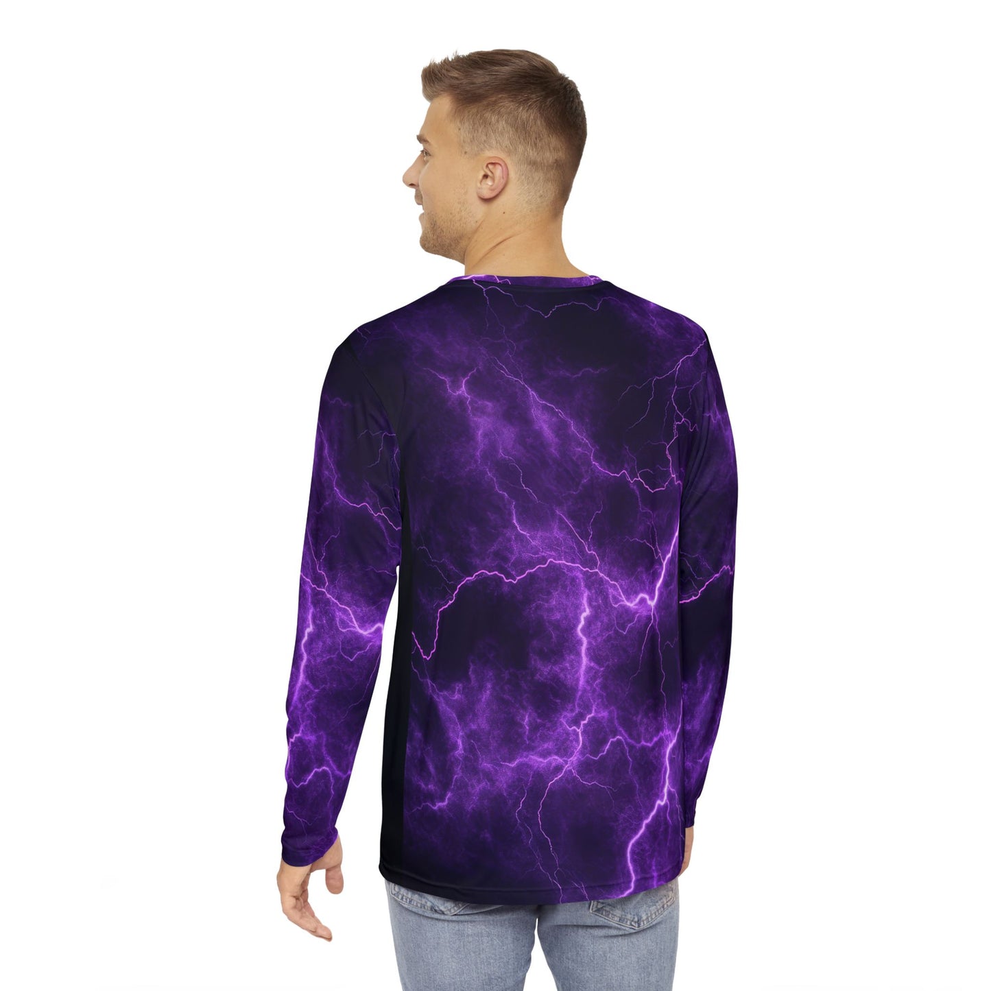 Men's Long Sleeve Tee Shirt - 100% polyester