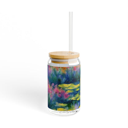 WILDFLOWER POND Sipper Glass, 16oz