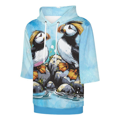 Fun TUFTED PUFFIN Half Sleeve Hoodie