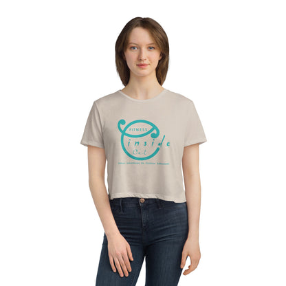 IO FITNESS  Women's Flowy Cropped Tee