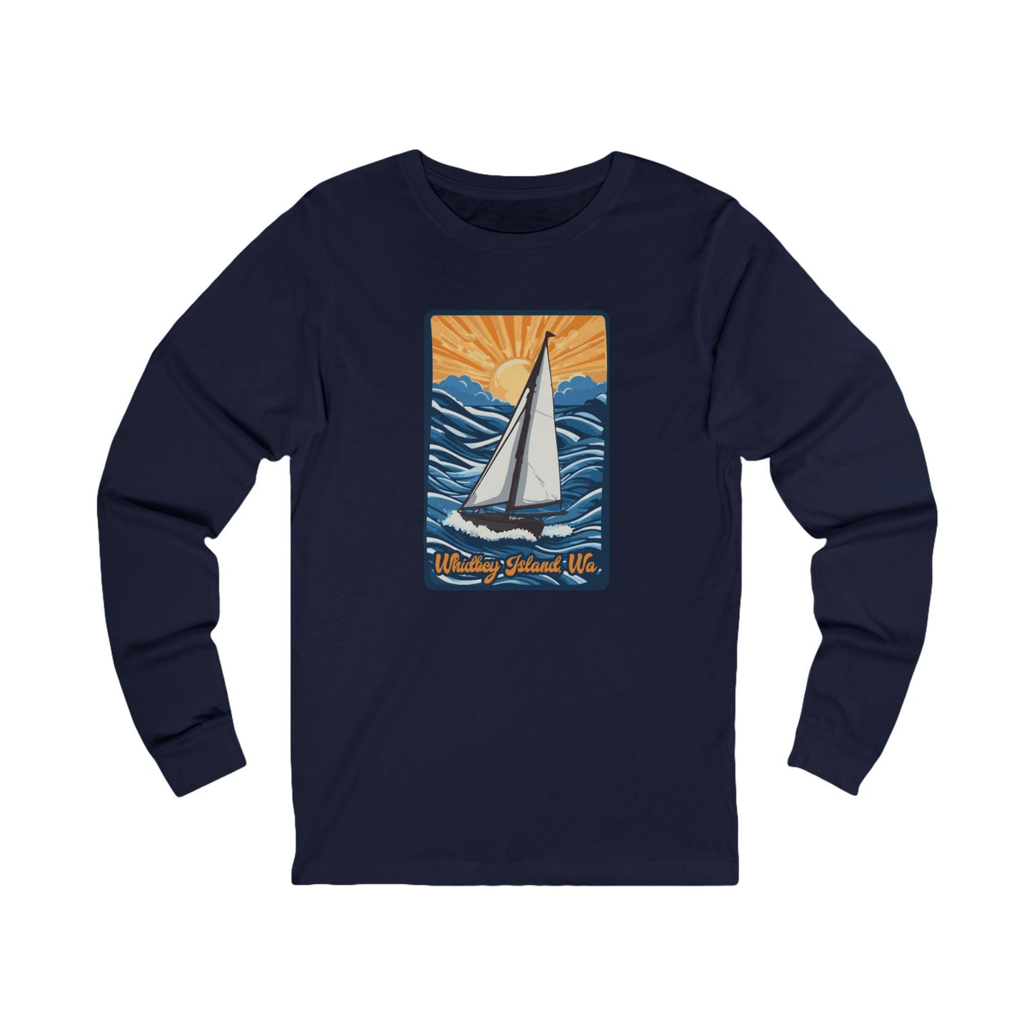 WHIDBEY ISLAND WA   Unisex Jersey Long Sleeve Tee