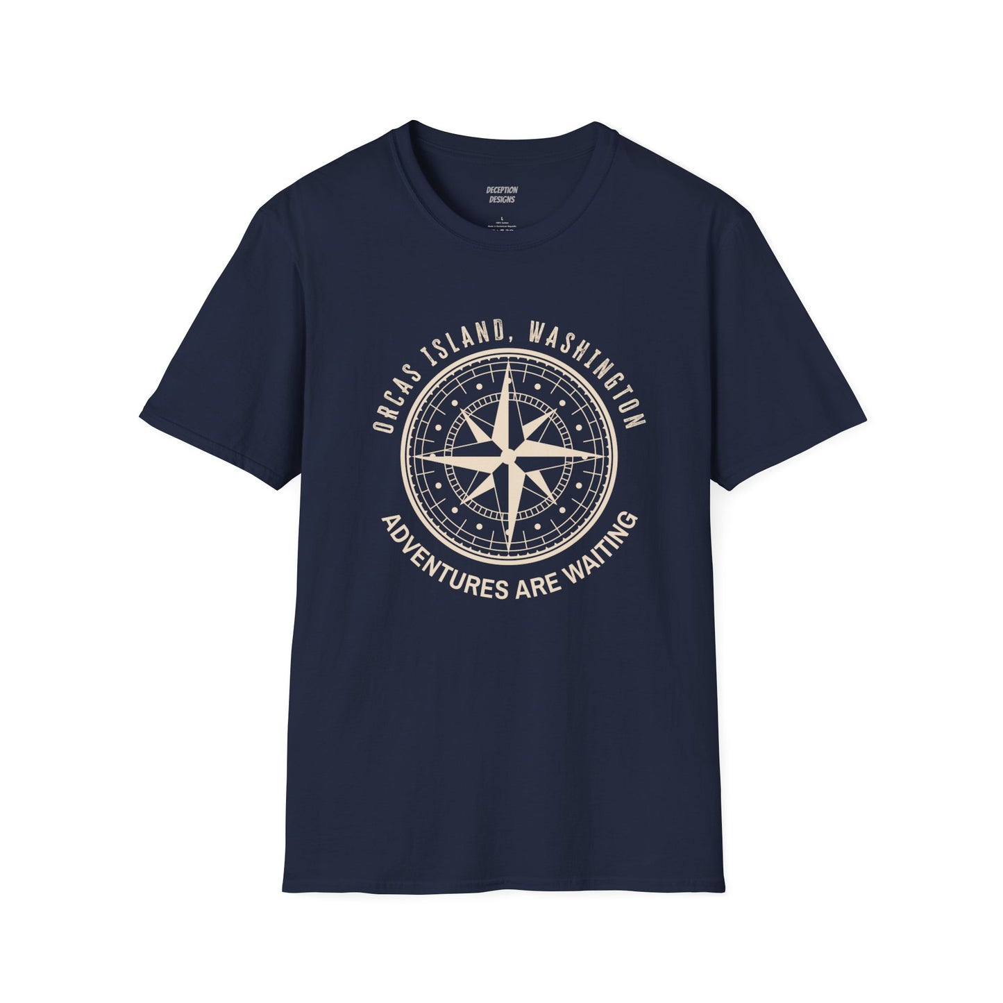 ORCAS ISLAND - Compass Unisex Softstyle T-Shirt