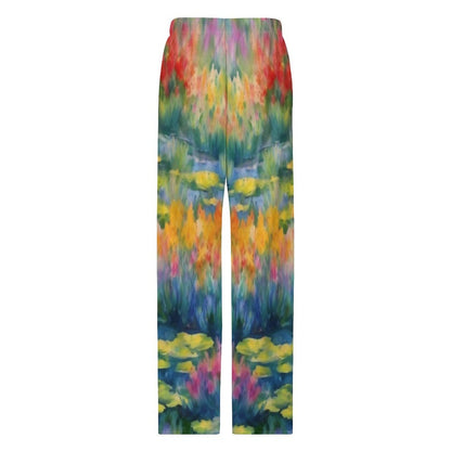 WILDFLOWER POND  Drawstring Women Wide Leg Pajamas Pants