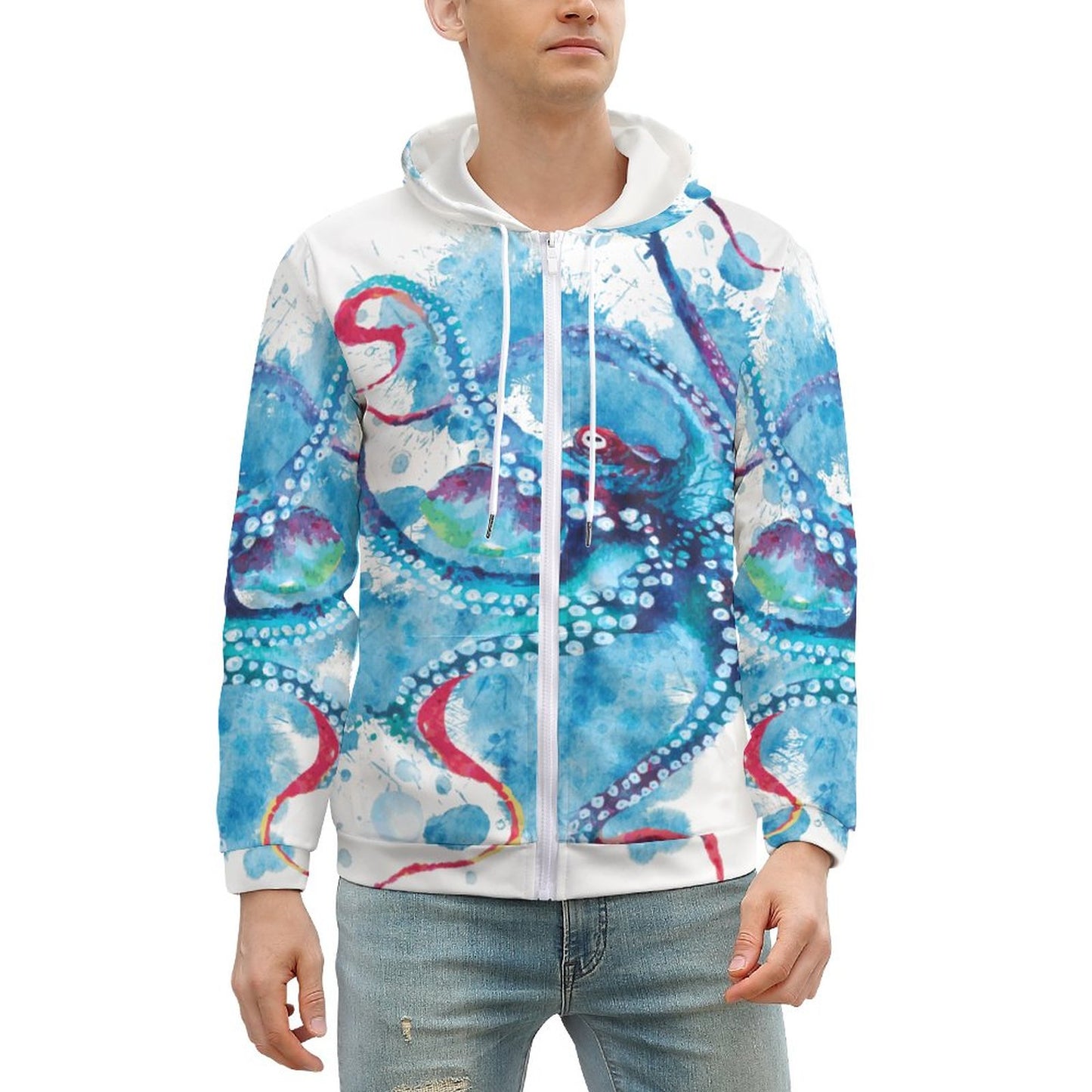 OCTOPUS 230gsm Men’s Zip Up Hoodie GH (All-Over Printing)
