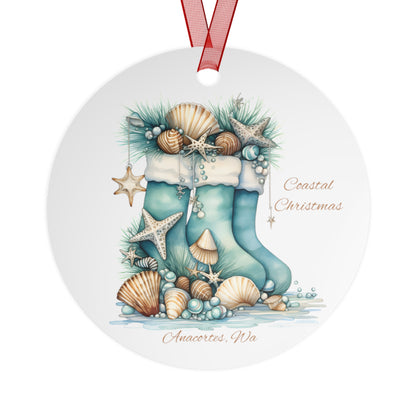 ANACORTES COASTAL CHRISTMAS Metal Ornament