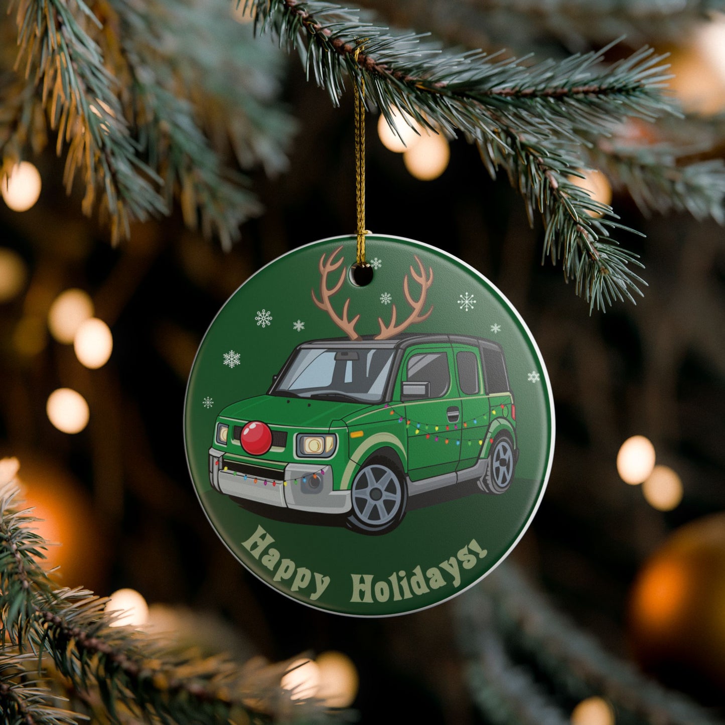 HONDA ELEMENT ORNAMENT - HOLIDAY REINDEER