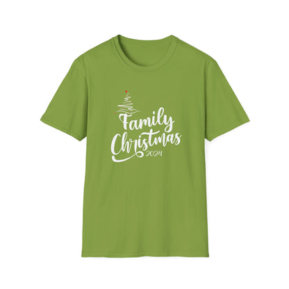 FAMILY CHRISTMAS 2024  TREE  Unisex Softstyle T-Shirt