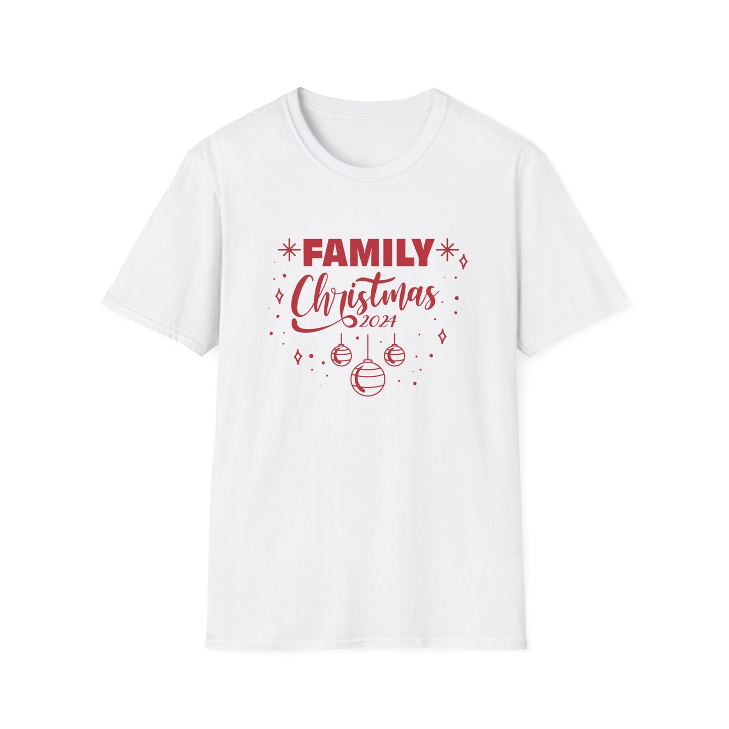 FAMILY CHRISTMAS 2024  Ornaments Unisex Softstyle T-Shirt