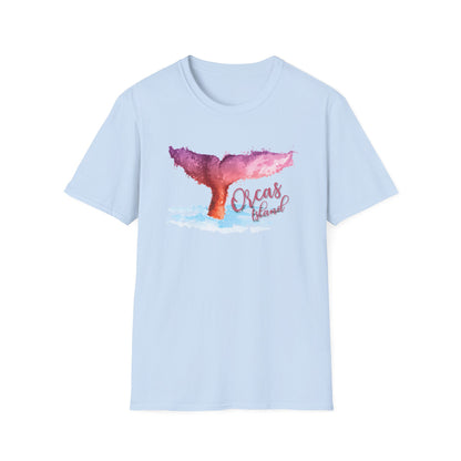 PASTEL WHALE ORCAS Unisex Softstyle T-Shirt