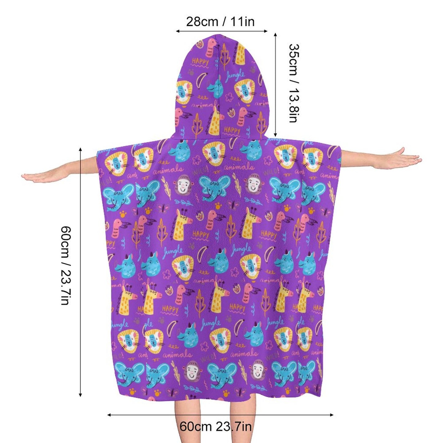 Cute Animals Hooded Towel for Kids