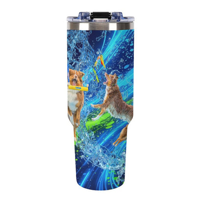 Murphy 40oz Insulated Tumbler with Handle and Straw