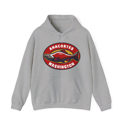 ANACORTES SALMON  Unisex Heavy Blend™ Hooded Sweatshirt