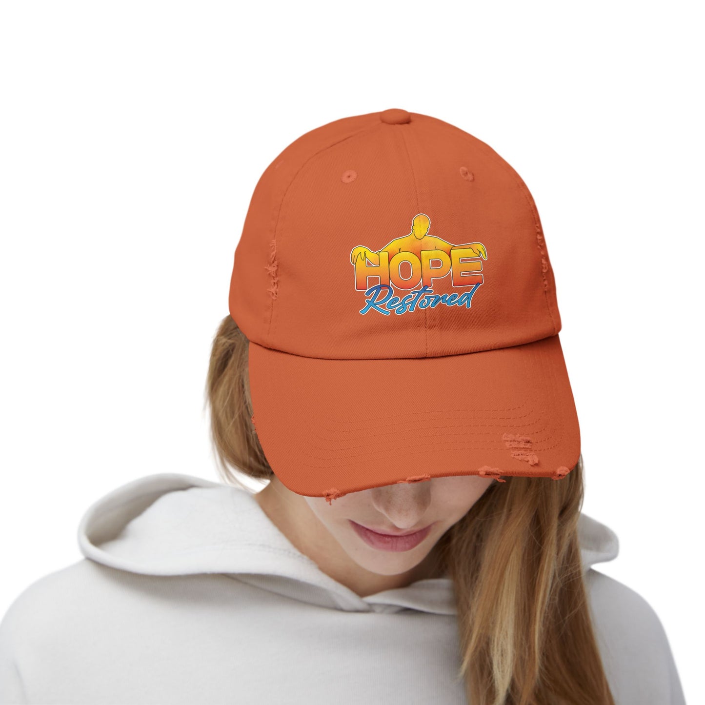 HOPE RESTORED Unisex Distressed Cap
