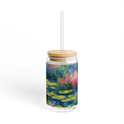 WILDFLOWER POND Sipper Glass, 16oz