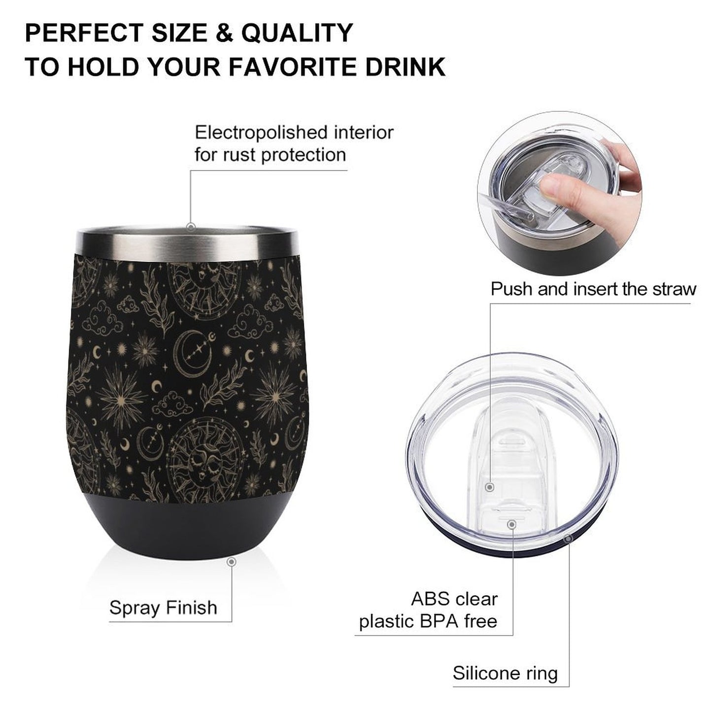 Wine Tumbler with Lid