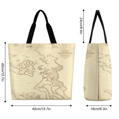 ANACORTES MAP  Shopping Bag