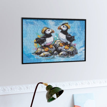 Fun TUFTED PUFFIN Wooden Picture Puzzle