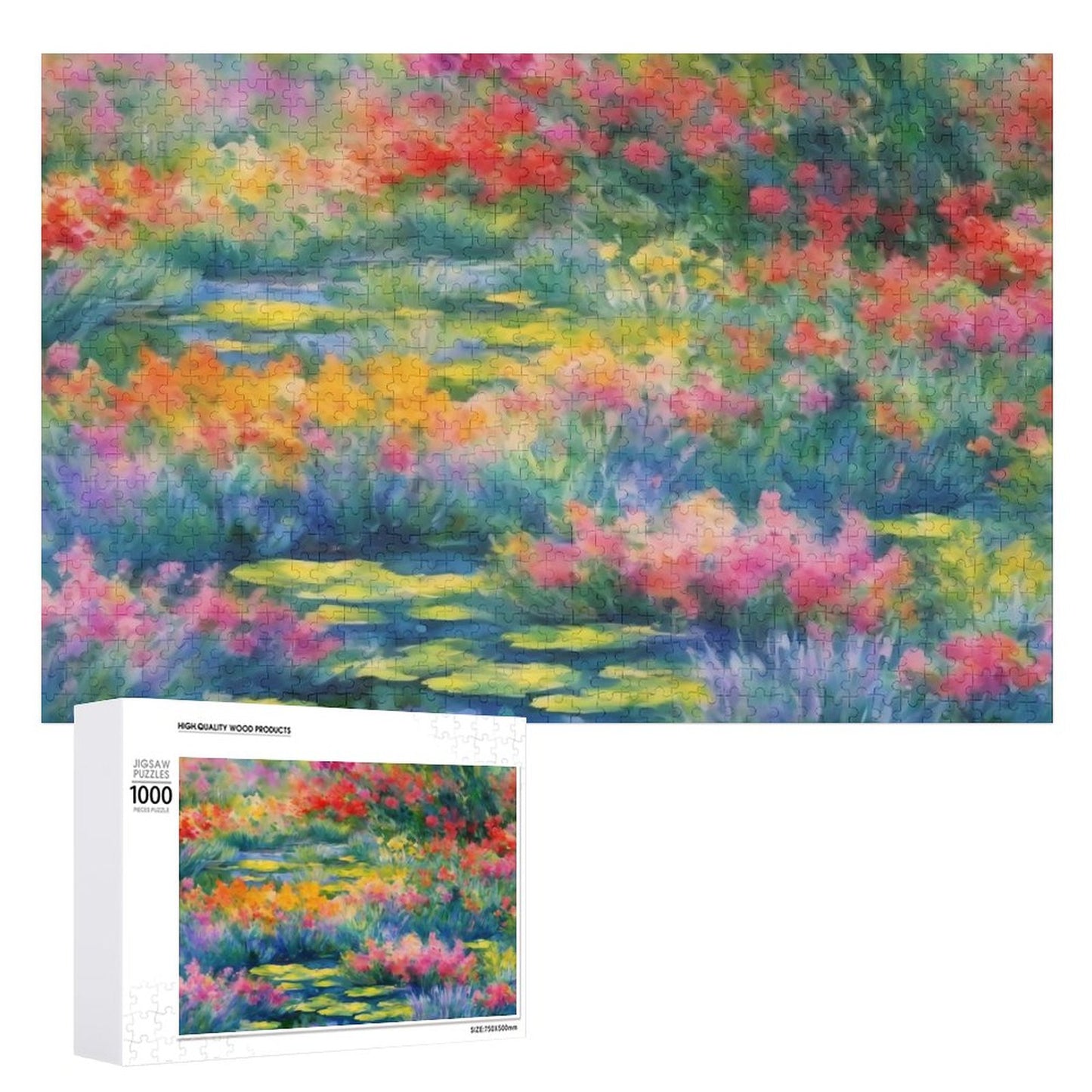 WILDFLOWER POND Wooden Picture Puzzle