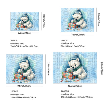 Winter Baby Bear Puzzle