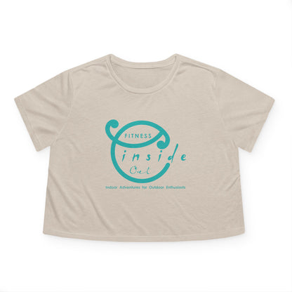 IO FITNESS  Women's Flowy Cropped Tee