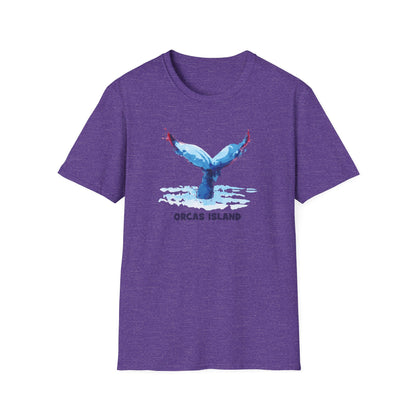 WATERCOLOR WHALE ORCAS Unisex Softstyle T-Shirt