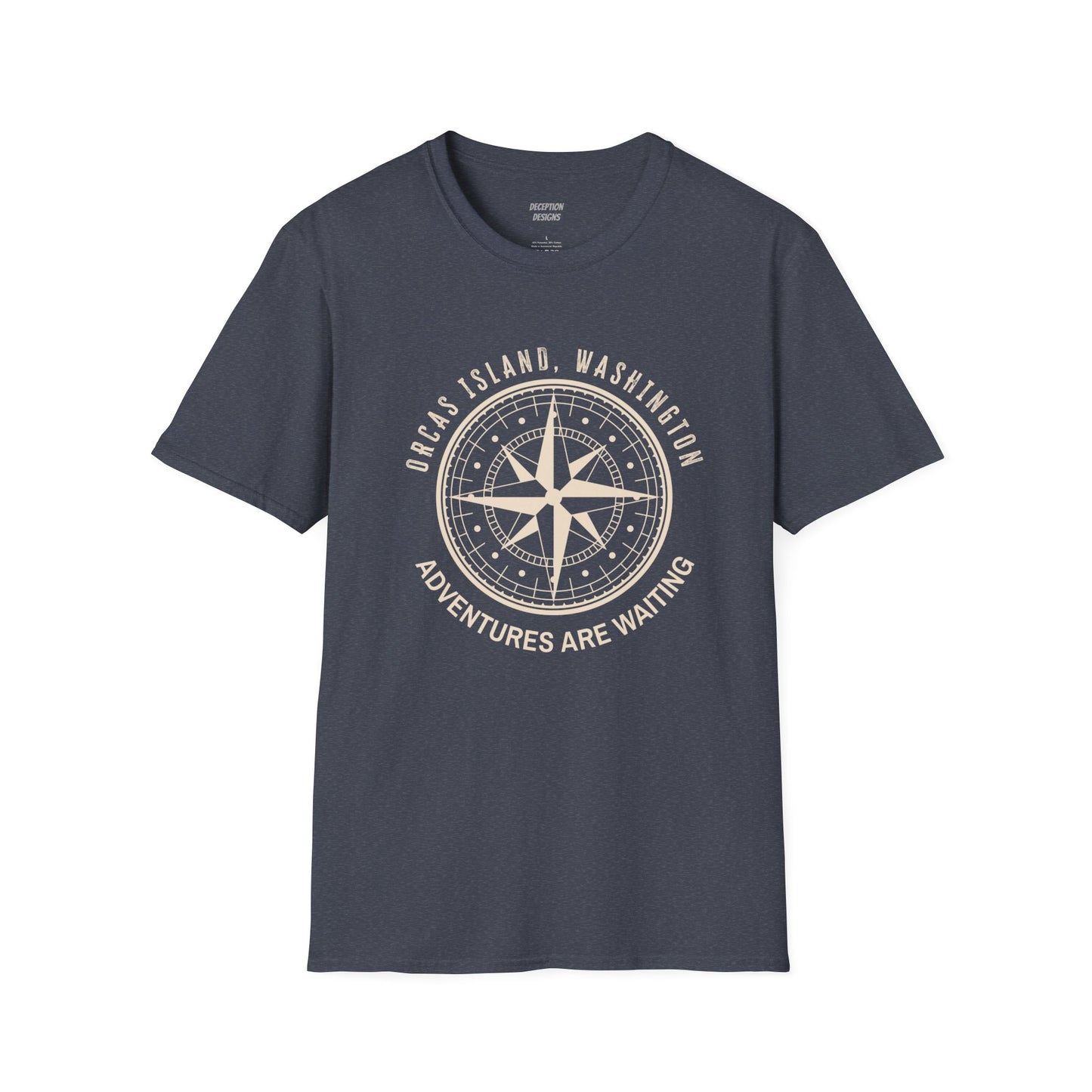 ORCAS ISLAND - Compass Unisex Softstyle T-Shirt