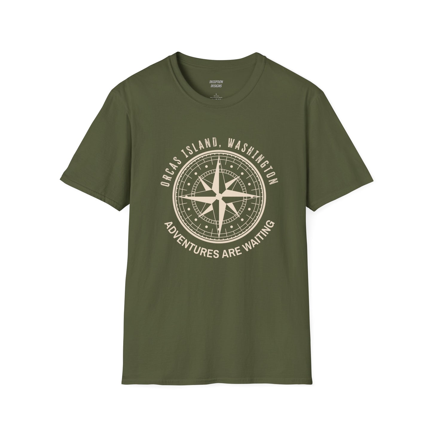 ORCAS ISLAND - Compass Unisex Softstyle T-Shirt