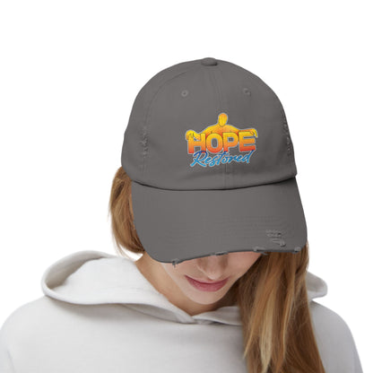 HOPE RESTORED Unisex Distressed Cap