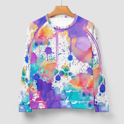 280gsm Men's Crewneck Sweatshirt Raglan A27H (All-Over Printing)