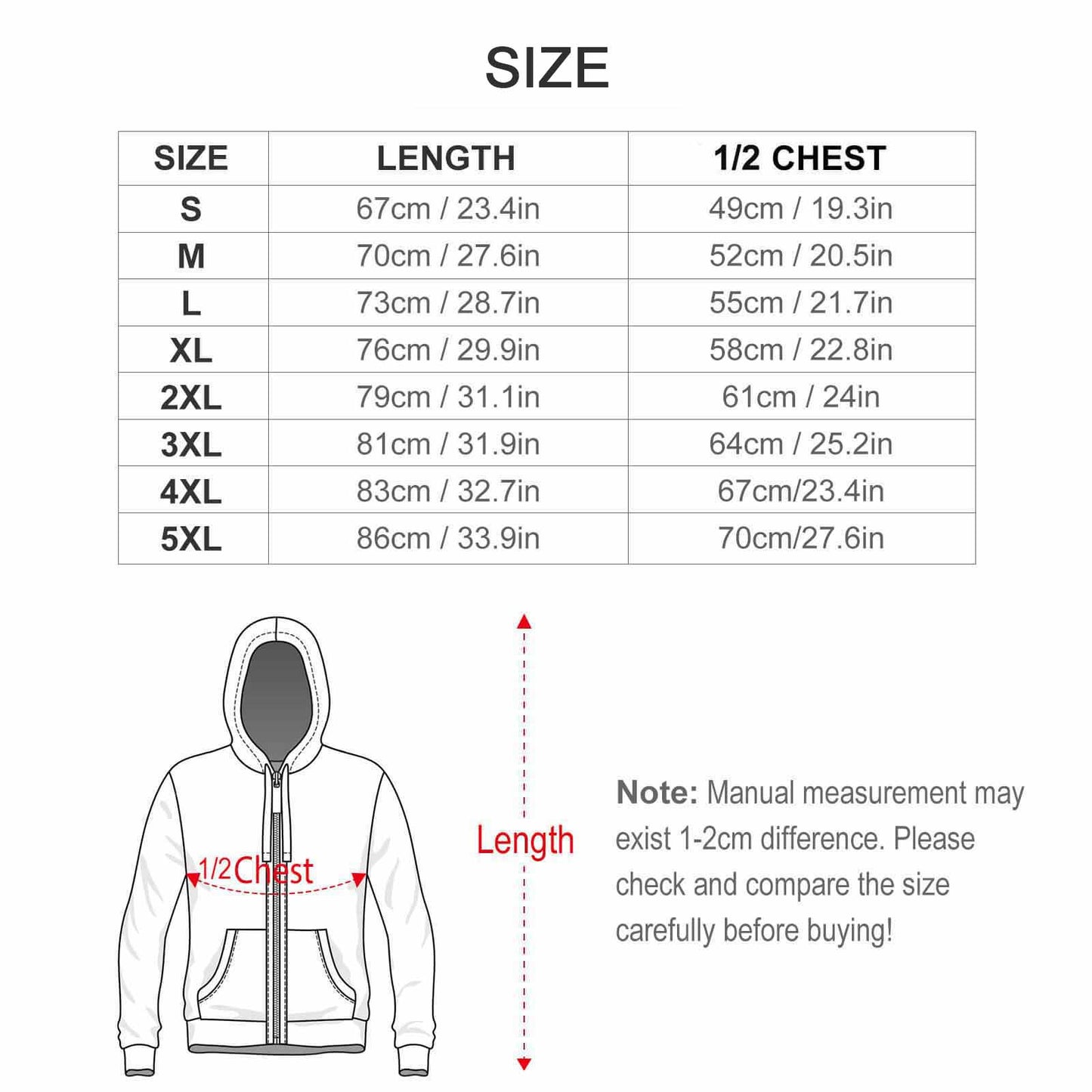 OCTOPUS 230gsm Men’s Zip Up Hoodie GH (All-Over Printing)