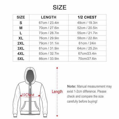 OCTOPUS 230gsm Men’s Zip Up Hoodie GH (All-Over Printing)
