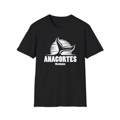 Whale Tail  - Anacortes Unisex Softstyle T-Shirt