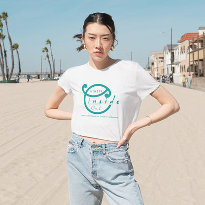 IO FITNESS  Women's Flowy Cropped Tee