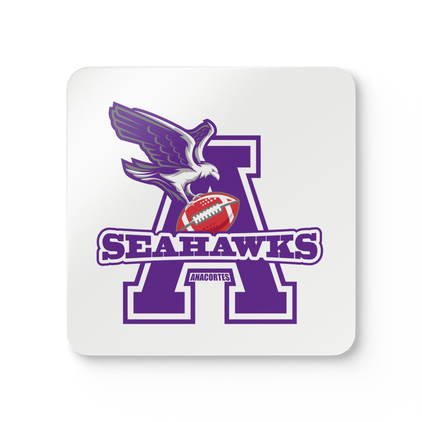 ANACORTES SEAHAWKS Corkwood Coaster Set