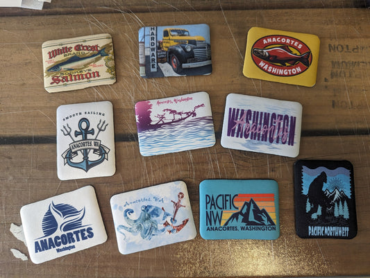ANACORTES DESIGNS: FABRIC MAGNET - WHOLESALE