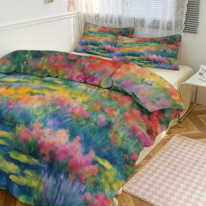 WILDFLOWER POND  3-Piece Bedding Set-90"x90"