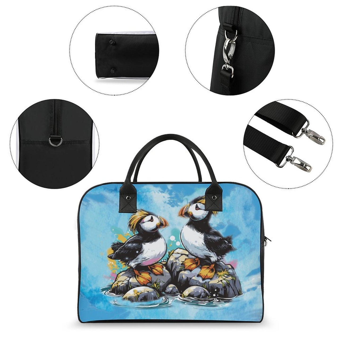 Fun TUFTED PUFFIN Travel Bag