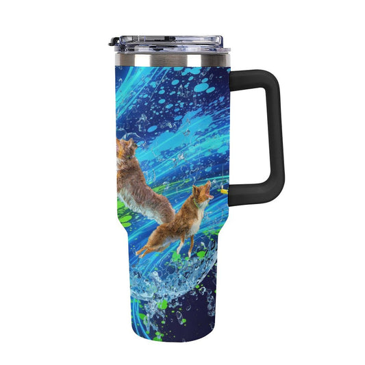 Murphy 40oz Insulated Tumbler with Handle and Straw