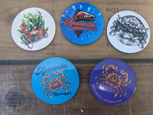 ANACORTES DESIGNS: 3" MAGNET - WHOLESALE