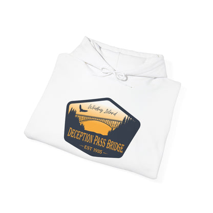 DECEPTION PASS BRIDGE, EST Unisex Heavy Blend™ Hooded Sweatshirt
