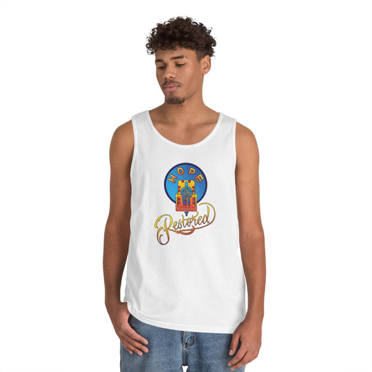 HOPE RESTORED Unisex Heavy Cotton Tank Top