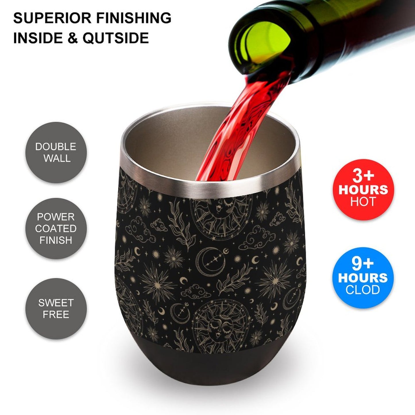 Wine Tumbler with Lid